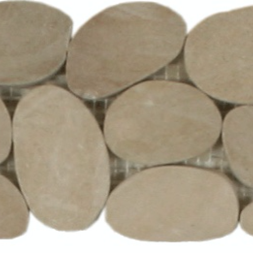 Botany Bay Pebbles - Sliced Borders Khaki
