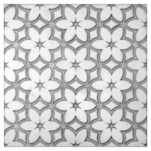 Wallflower Pattern by Stoneimpressions - Cinder Grey