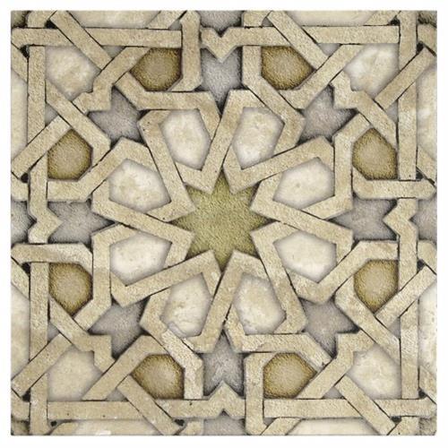 Eastern Star Pattern by Artisan Stone Tile - Ice