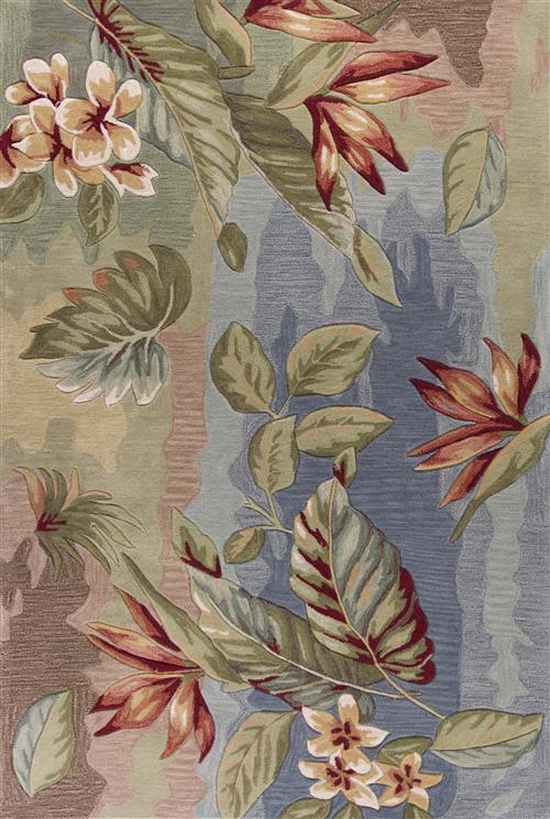 Kas Coral-4168-blue Sage Breeze Area Rugs