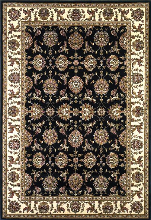 Cambridge-7313-Black/Ivory Kashan by Kas