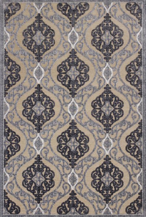 Kas Anna 8724 Sand Grey Medallia Area Rugs Stamford Ct