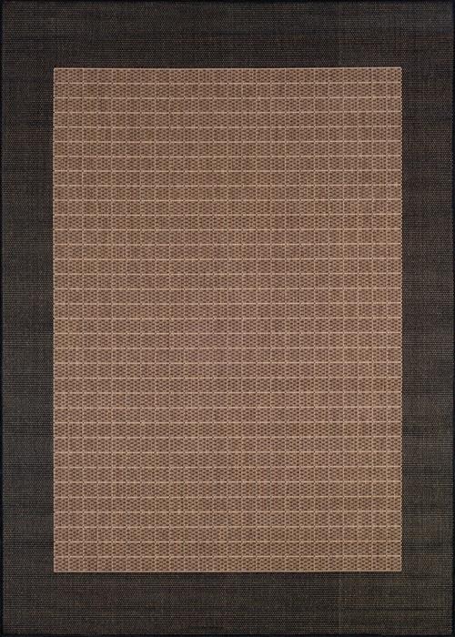 Recife - Checkered Field - Cocoa/Black by Couristan