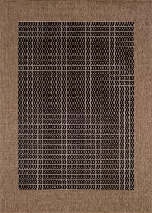 Recife - Checkered Field - Black/Cocoa by Couristan - 