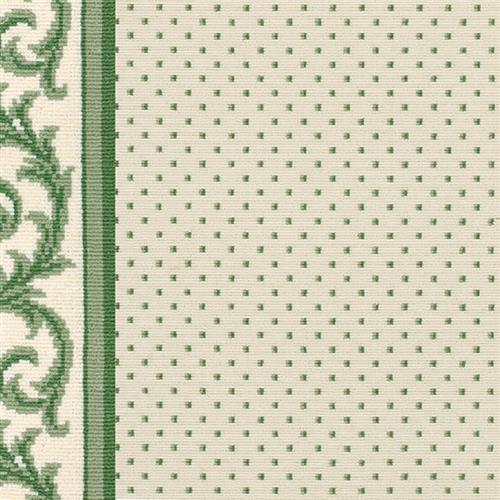 Legacy in Kinsale Evergreen On White - Carpet by Couristan