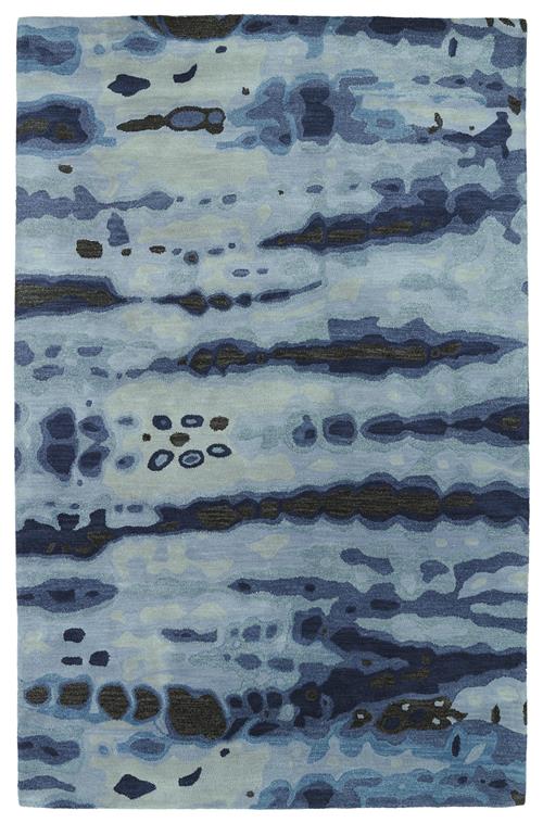 Brushstrokes Collection-Brs03-17-Blue by Kaleen