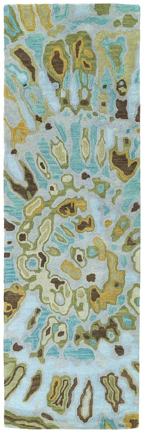 Brushstrokes Collection-Brs04-91-Teal by Kaleen