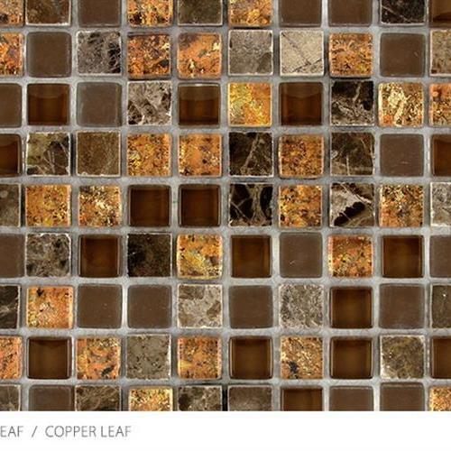 Stone Glass  Metal Leaf Copper Leaf