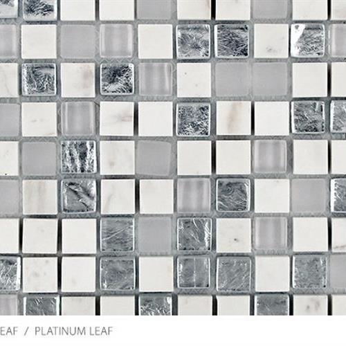 Stone Glass  Metal Leaf Platinum Leaf