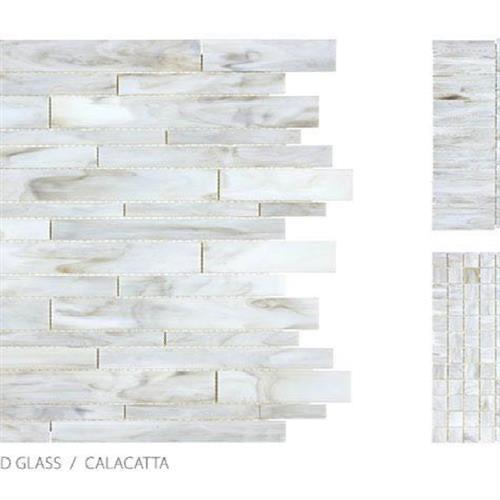 Antique Stained Glass Mix Calacatta Blend - Random Stacked