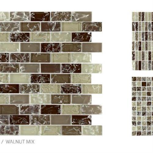 Walnut Mix - 1x2 Mosaic