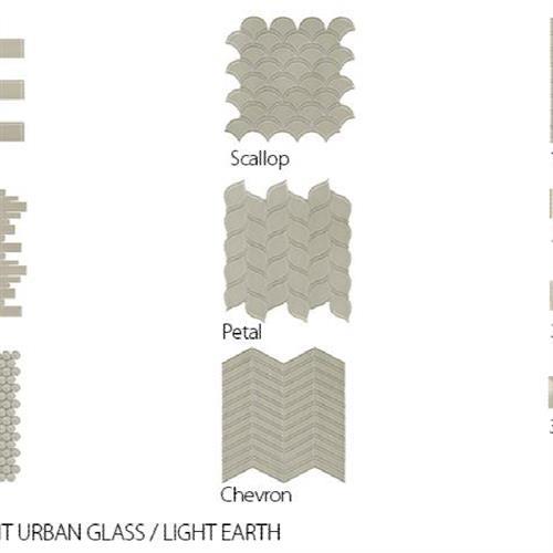 Translucent Urban Glass by Surface Art - Light Earth - Mosaic