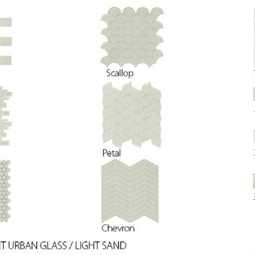 Translucent Urban Glass by Surface Art - Light Sand - Chevron