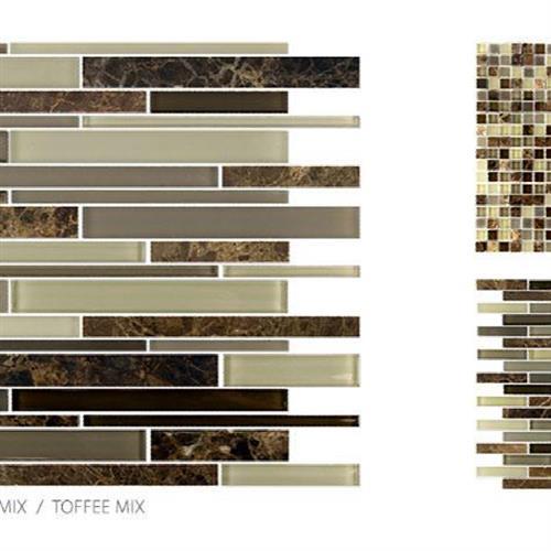Glass & Stone by Surface Art - Toffee - Brick Mosaic