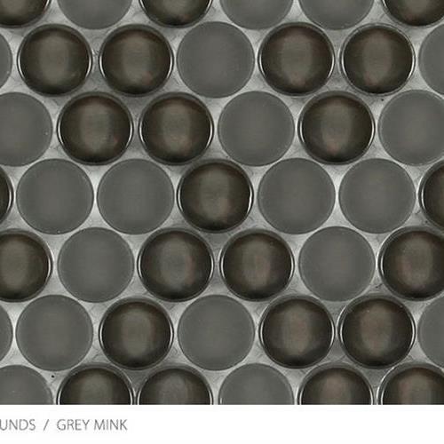 Translucent Penny Round by Surface Art - Grey