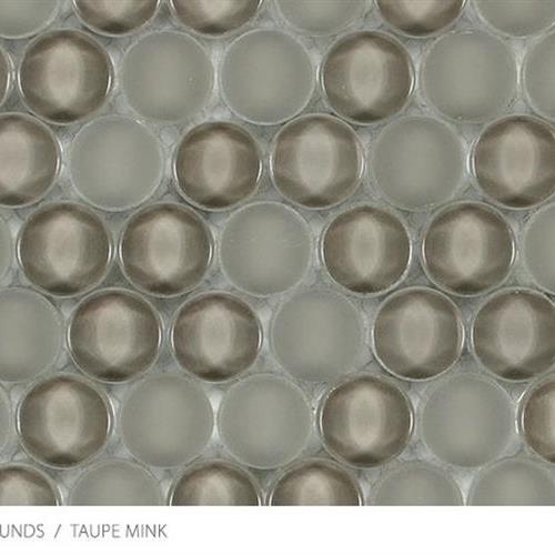 Translucent Penny Round Taupe