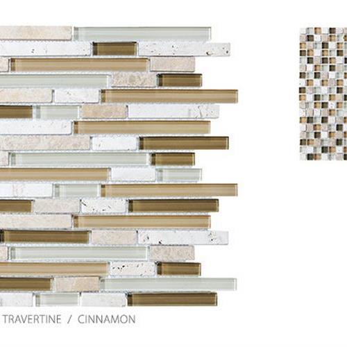 Stone Glass Travertine Cinnamon