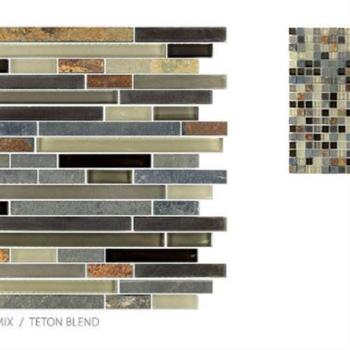 Glass & Slate by Surface Art - Teton Blend - Mosaic