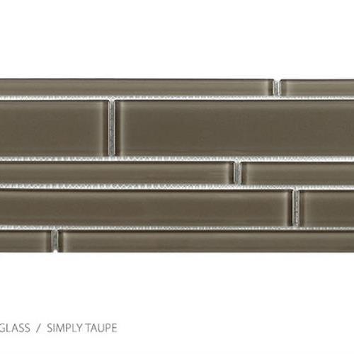 Translucent Clear Glass Simply Taupe