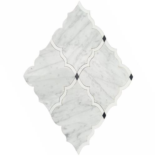 White Carrara|| White Thassos And Bardiglio Dots