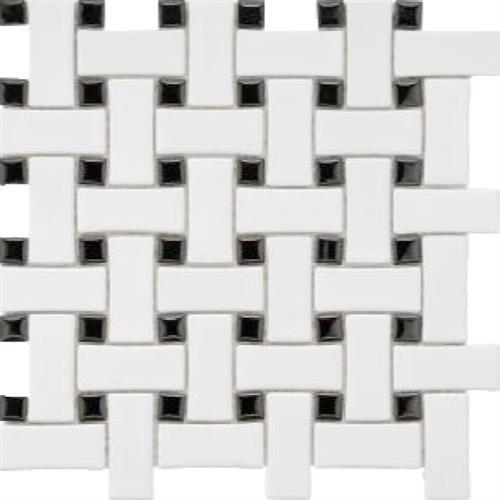 Chesapeake Mosaics Basket Weave White/ Black