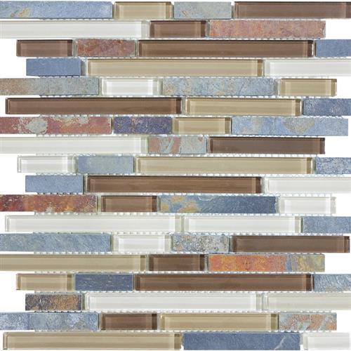 Chesapeake Flooring Slate Glass Amber Tea Linear Blend Tile Slate Glass Amber Tea Linear Blend