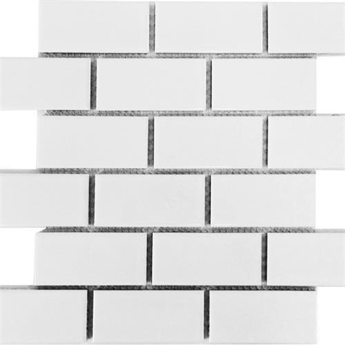 Chesapeake Flooring Mosaics Brick Snow White Bright Glass Chesapeake Mosaics Brick Snow White Bright