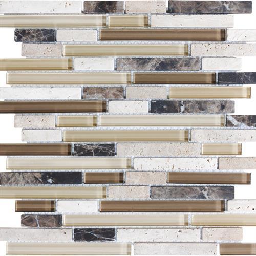 Stone Glass Blend Cappuccino - Random Strip