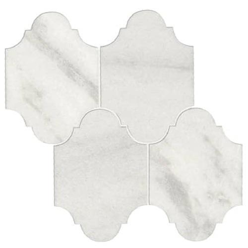 Parksville Stone Yukon White Marble - 12X12 Brick