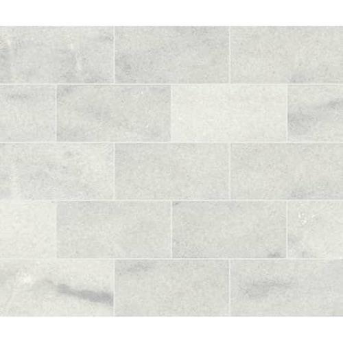 Parksville Stone by Dal-Tile - Yukon White Marble - 3X6 Honed