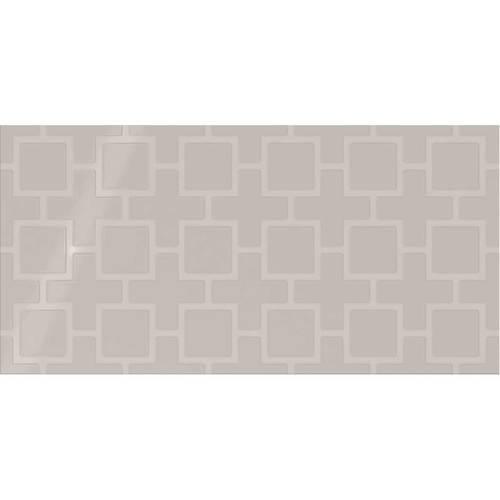 Soft Gray Square Lattice 12x24