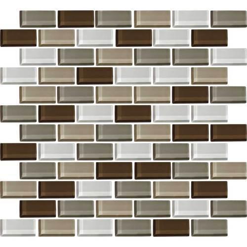 Color Wave Downtown Oasis Brick-Joint Mosaic CW23