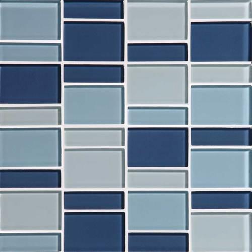 Color Wave Winter Blues Block Random Mosaic CW27