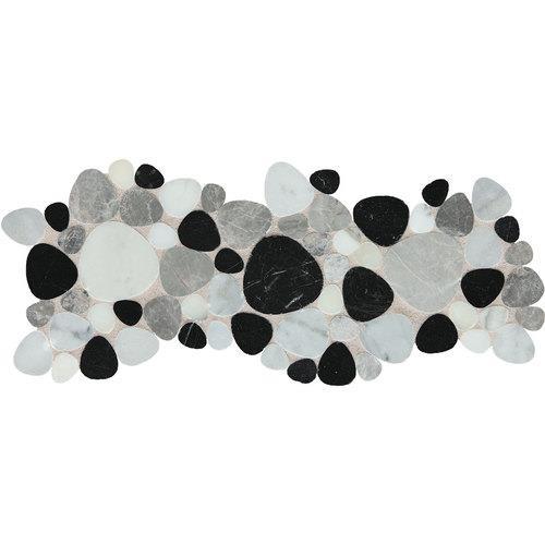 Dal Tile Fashion Accents Black Pebble 12 X 12 Decorative Accent