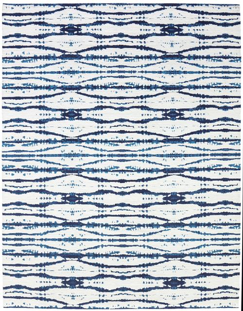 Stark Studio Rugs Rhythm Pizzazz Blue, Blue And White Rugs