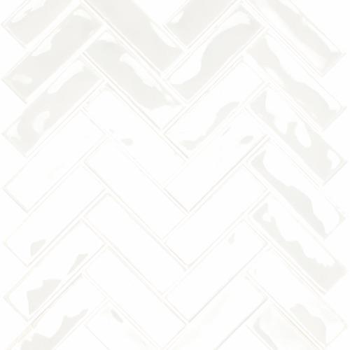 Glossy White - Herringbone