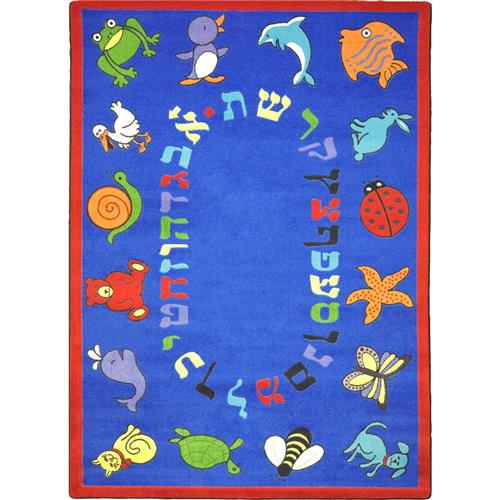 Kid Essentials - Abc Animals (Hebrew Alphabet)-16 by Joy Carpets
