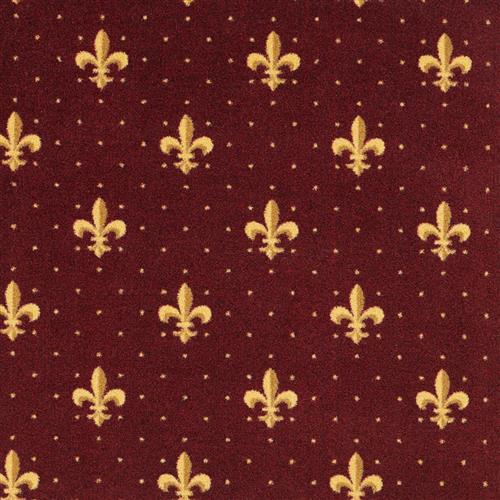 Fleur de Lis - 26 by Joy Carpets - Burgundy