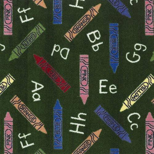 Crayons - 26 by Joy Carpets - Green