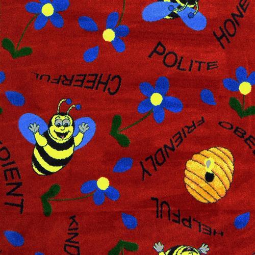 Bee Attitudes - 26 by Joy Carpets - Red