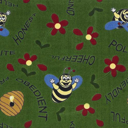 Bee Attitudes - 26 by Joy Carpets - Green