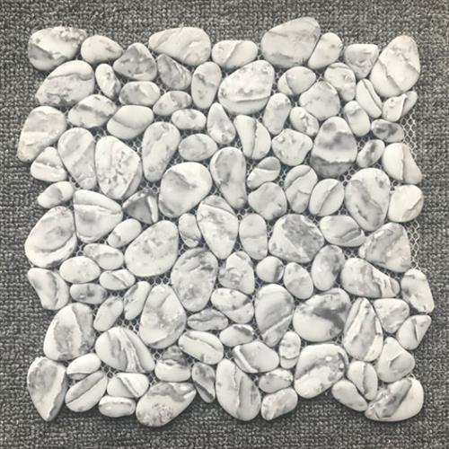 Tundra Grey (8mm Pebble Mosaic Matte)