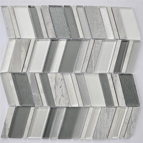 Grey (11.6”x11.8” Marble Chevron)