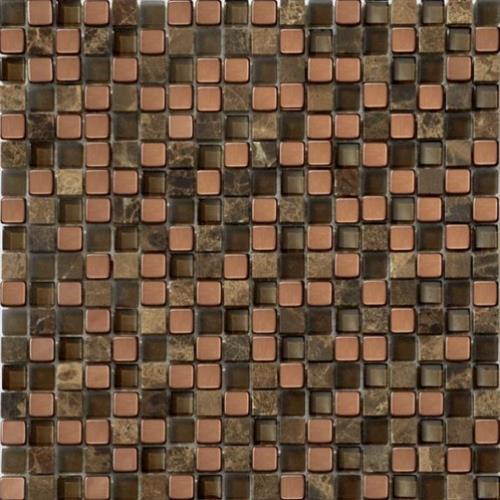 Copper Chocolate Mix (5/8"x5/8" Mosaic 12"x12")
