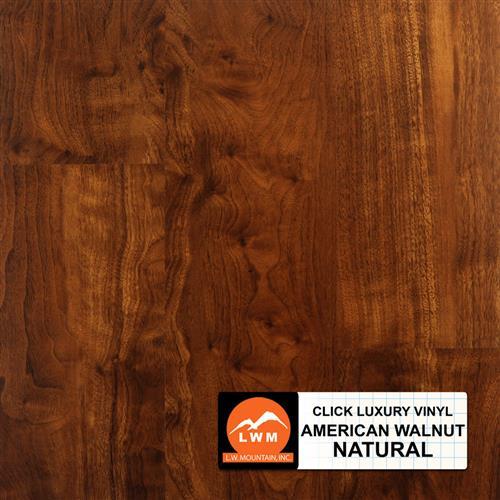 Luxury Vinyl Planks Click by L.W. Mountain - American Walnut Natural