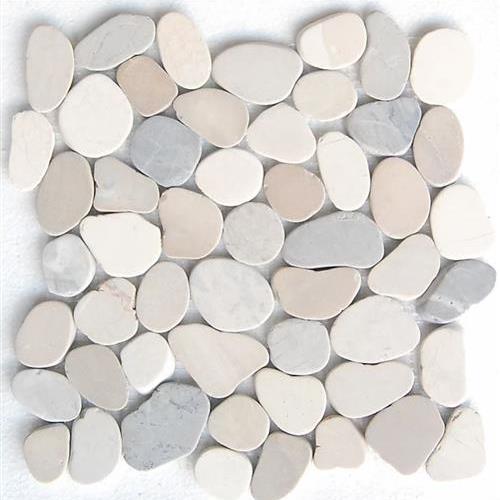 Indonesia Pebble by Stanza - White/Grey/Tan Mix