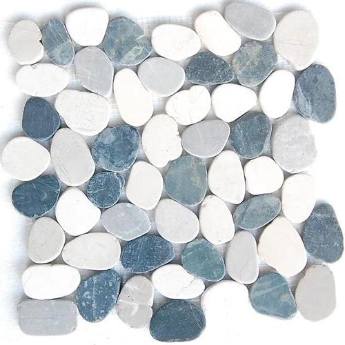 Indonesia Pebble by Stanza - White/Grey/Blue Mix