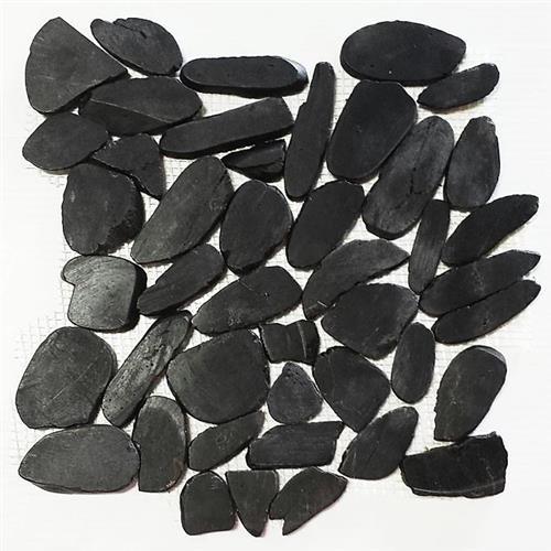 Designer Flat Pebble Collection by Stanza - Obsidian