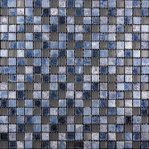 Inka by Mir Mosaic - Mini Steel Blue