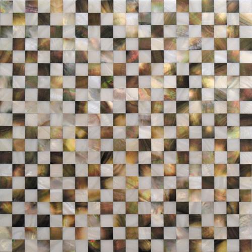 Jewels of The Sea by Mir Mosaic - Checked Pearl
